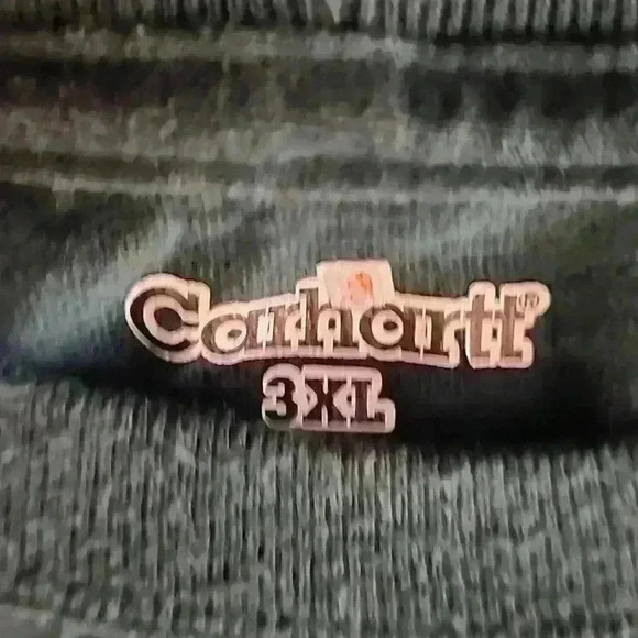 Carhartt 3xl (30 P2P) Big Sized Green π Longsleeve T with Pocket - Picture 3 of 4